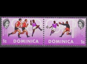 Dominica Mi.Nr. Zdr. 229-30 Olympische Spiele 1968 Mexiko, Fußball 