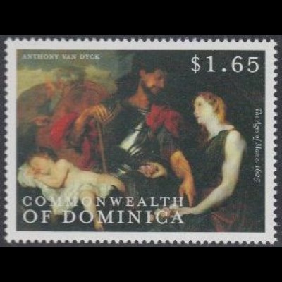 Dominica Mi.Nr. 2882 400.Geb.van Dyck, Allegorie der vier Lebensalter (1,65)