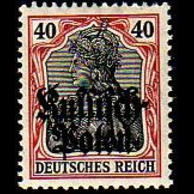 D,Polen Mi.Nr. 5 Dt. Reich Germania mit schw.Bdr.-Audr. Russisch-Polen (40)
