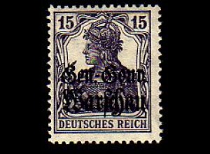 D,Polen Mi.Nr. 12 Dt. Reich Germania mit schw.Bdr.-Audr. Gen.Gouv.Warschau (15)