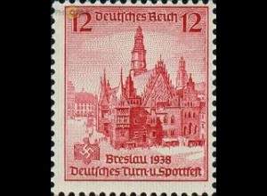 D,Dt.Reich Mi.Nr. 667 Turn- und Sportfest Breslau Rathaus (12)