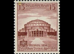 D,Dt.Reich Mi.Nr. 668 Turn- und Sportfest Breslau Jahrhunderthalle (15)
