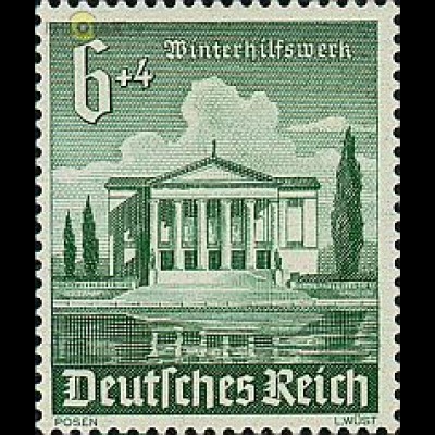 D,Dt.Reich Mi.Nr. 754 Winterhilfswerk Stadttheater Posen (6+4)