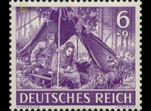 D,Dt.Reich Mi.Nr. 834 Heldengedenktag, Nachrichtentruppe (6+9)