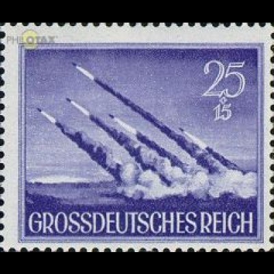 D,Dt.Reich Mi.Nr. 884y Heldengedenktag Nebenwerfer (25+15)