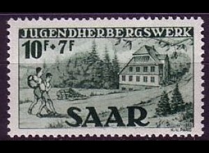 D, Saar, Mi.Nr. 263 Jugendherbergswerk (10+7 Fr)