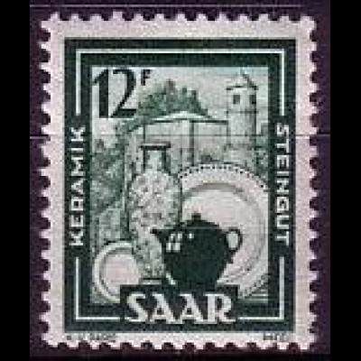 D, Saar, Mi.Nr. 280 Freim. Industr. Handel Landwirtschaft (Saar IV) (12 Fr)