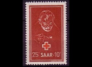 D, Saar, Mi.Nr. 292 Rotes Kreuz, Armenspeisung (25+10 Fr)