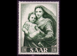 D, Saar, Mi.Nr. 352 Marianisches Jahr (10 Fr)