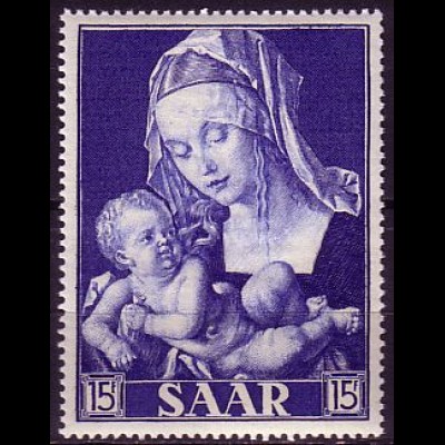 D, Saar, Mi.Nr. 353 Marianisches Jahr (15 Fr)