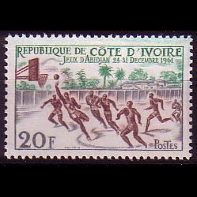 Elfenbeinküste Mi.Nr. 234 Sportspiele Abidjan, Basketball (20)