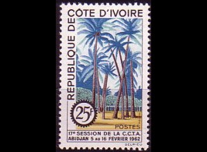Elfenbeinküste Mi.Nr. 237 Sitzung Rat westafrikan. Gemeinschaft, Palmen (25)