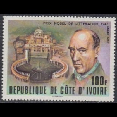 Elfenbeinküste Mi.Nr. 548 Gide, Nobelpreisträger Literatur (100)