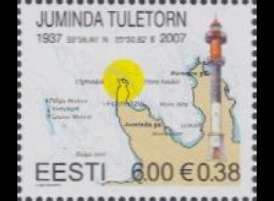 Estland Mi.Nr. 578I Leuchttürme, Juminda, mit Antenne (6,00/0,38)