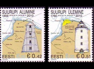 Estland Mi.Nr. 662-63 Leuchttürme Suurupi (2 Werte)