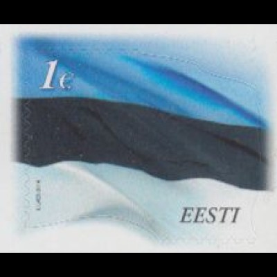 Estland Mi.Nr. 756II Freim. Staatsflagge, Jahreszahl 2014, skl. (1)