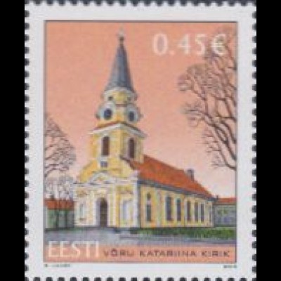 Estland Mi.Nr. 768 Katharinenkirche Vöru (0,45)