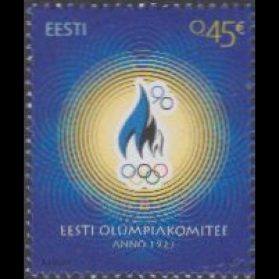 Estland Mi.Nr. 780 90Jahre Nat.Olympisches Komitee (0,45)