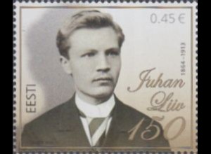 Estland Mi.Nr. 792 150.Geb,Juhan Liiv, Schritsteller (0,45)