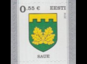Estland Mi.Nr. 806 Freim. Stadtwappen Saue, skl. (0,55)