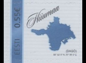 Estland Mi.Nr. 811 Meine Marke, Landkarte Hiiumaa, skl. (0,55)