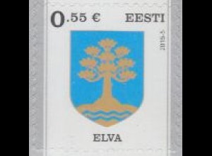 Estland MiNr. 818 Freim. Stadtwappen Elva, skl (0,55)