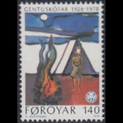 Färöer Mi.Nr. 41 50Jahre Pfadfinderinnen (140)