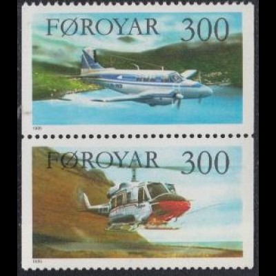 Färöer Mi.Nr. Zdr. S 7 Flugzeuge, Beechcraft und Bell