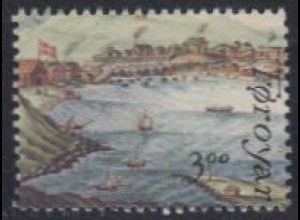 Färöer Mi.Nr. 159 Int.Briefmarkenausst.HAFNIA '87, Gemälde Hafen Tórshavn (3,00)
