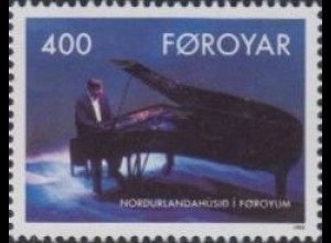 Färöer Mi.Nr. 244A 10Jahre Haus des Nordens, Pianist (400)