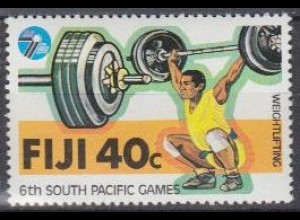 Fidschi-Inseln Mi.Nr. 398 Südpazifische Sportspiele, Gewichtheben (40)