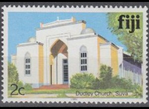 Fidschi-Inseln Mi.Nr. 400VIX Freim. Dudley-Kirche, Suva (2)