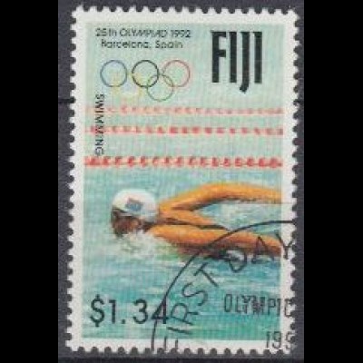 Fidschi-Inseln Mi.Nr. 662 Olympia 1992, Schwimmen (1,34)