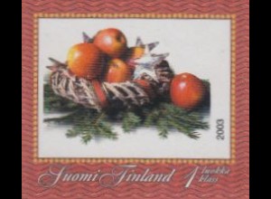 Finnland Mi.Nr. 1678 Unternehmensbriefmarke, Apfelkorb, skl (1)