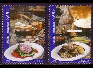 Finnland Mi.Nr. 1749-50 Europa 2005, Gastronomie (2 Werte)