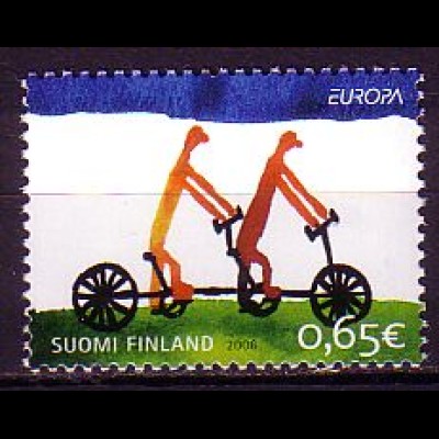 Finnland Mi.Nr. 1810 Europa 2006, Integration, Tandemfahrer (0,65)