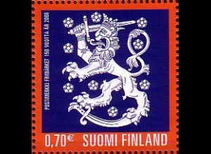 Finnland Mi.Nr. 1822 150 J. finn. Briefmarken, Markenmotiv Wappenlöwe (0,70)