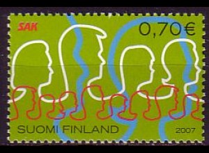 Finnland Mi.Nr. 1839 Zentralorganisation der Finnischen Gewerkschaften (0,70)