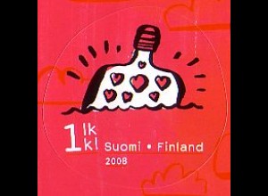 Finnland Mi.Nr. 1896 Valentinstag, Flaschenpost, skl. (1 LK)