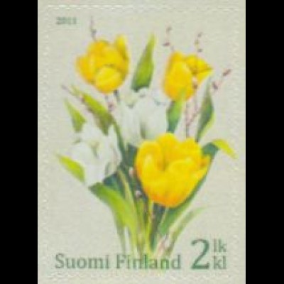 Finnland Mi.Nr. 2106 Ostern, Tulpenstrauß, skl (2)