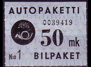 Finnland Mi.Nr. 4 Paketkontrollmarke (50)