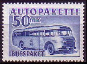 Finnland Mi.Nr. 8 Paketkontrollmarke, Autobus (50)