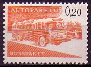 Finnland Mi.Nr. 11y Paketkontrollmarke, Autobus, ph. Papier (0,20)
