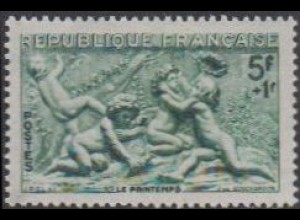 Frankreich MiNr. 877 Frühling n.Skulpturen a.Brunnen Rue de Gremelle Paris (5+1)