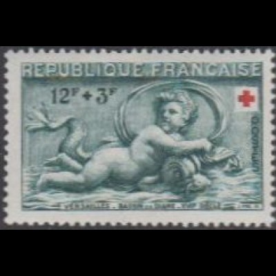 Frankreich MiNr. 955 Rotes Kreuz, Relief a.Dianabrunnen in Versailles (12+3)