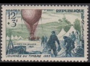 Frankreich MiNr. 1043 Tag der Briefmarke, Ballonaufstieg 1870 in Paris (12)