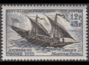 Frankreich MiNr. 1122 Tag der Briefmarke, Feluke (12+3)