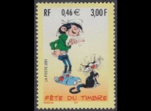 Frankreich Mi.Nr. 3510A Fest d.Briefmarke, Comicfigur Gaston Lagaffe (3,00/0,46)