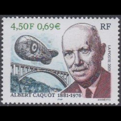 Frankreich Mi.Nr. 3543 120.Geb.Albert Caquot, Brücke Cailles, Ballon (4,50/0,69)