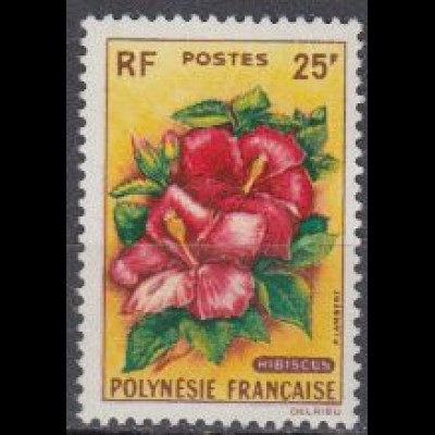 Franz. Polynesien Mi.Nr. 21 Freim. Hibiscus (25)